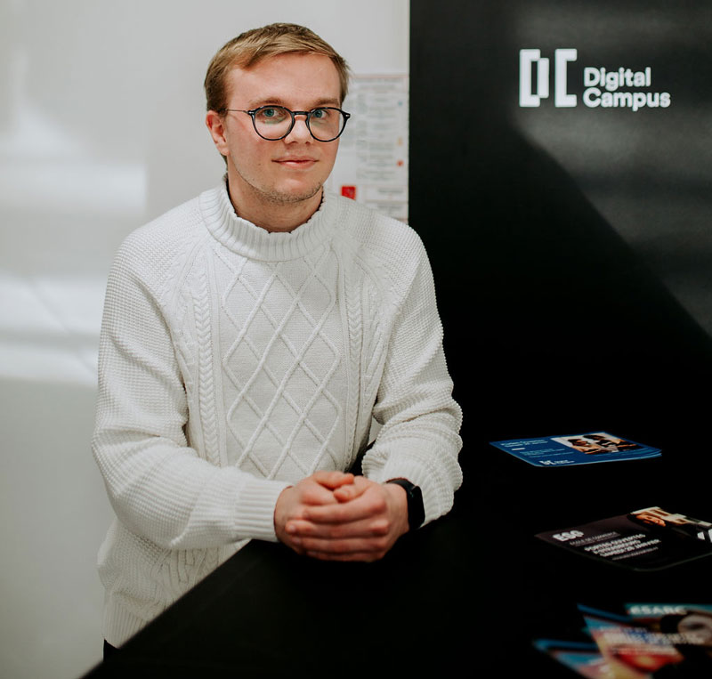 David, étudiant en digital et entrepreneur