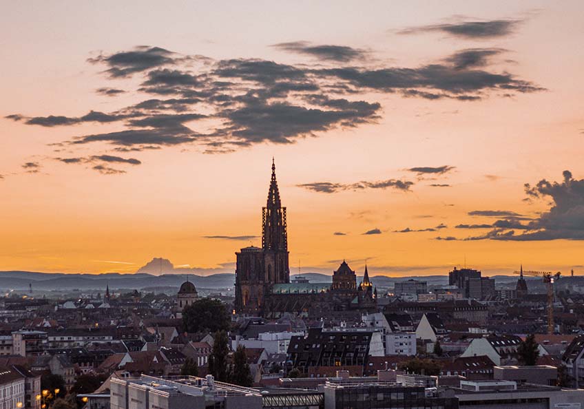 vu aerienne strasbourg